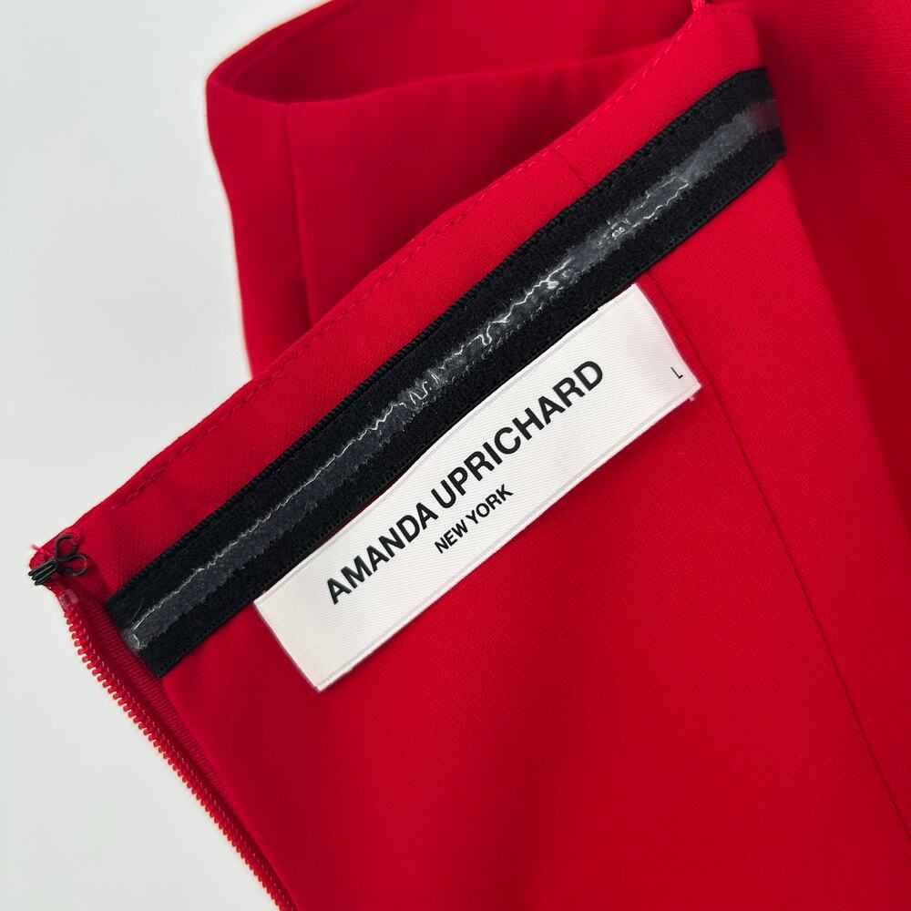Amanda Uprichard‎ Red Jumpsuit w/ Sweetheart Neckline - Size Large - Picture 4 of 6